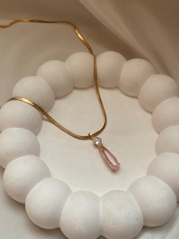 Rose gold diamond chain