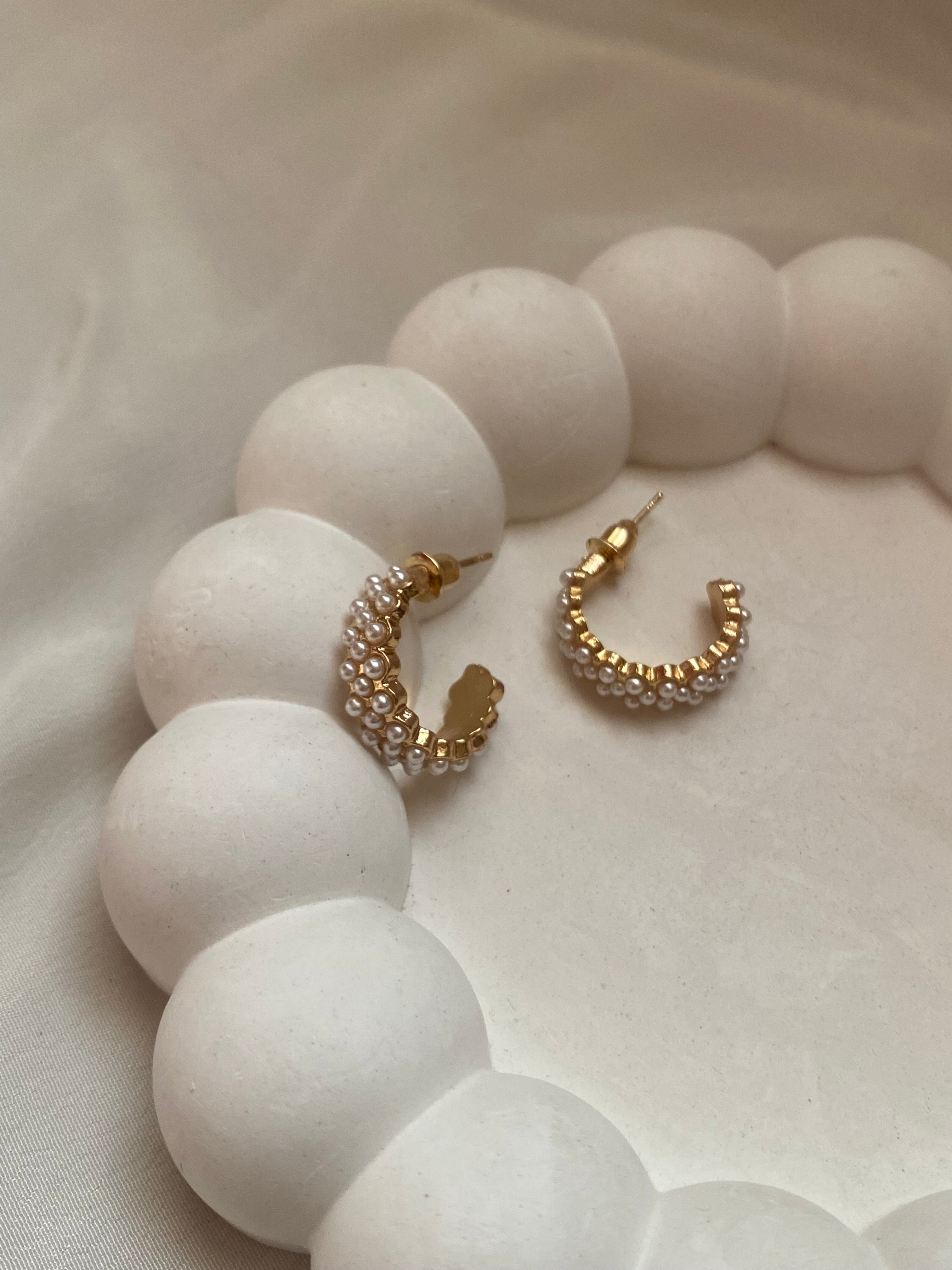 9 gold-plated earring combo